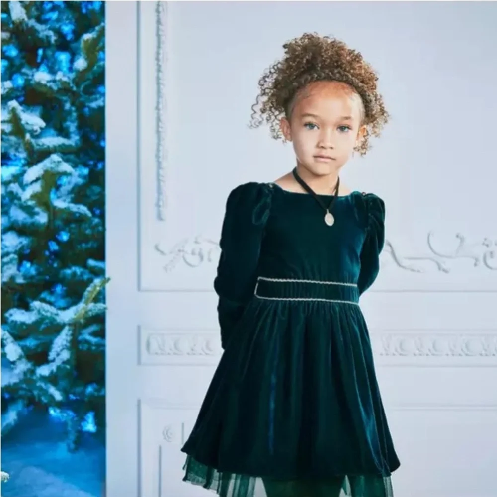 Janie and Jack Turquoise Dress - Picture 3 of 10